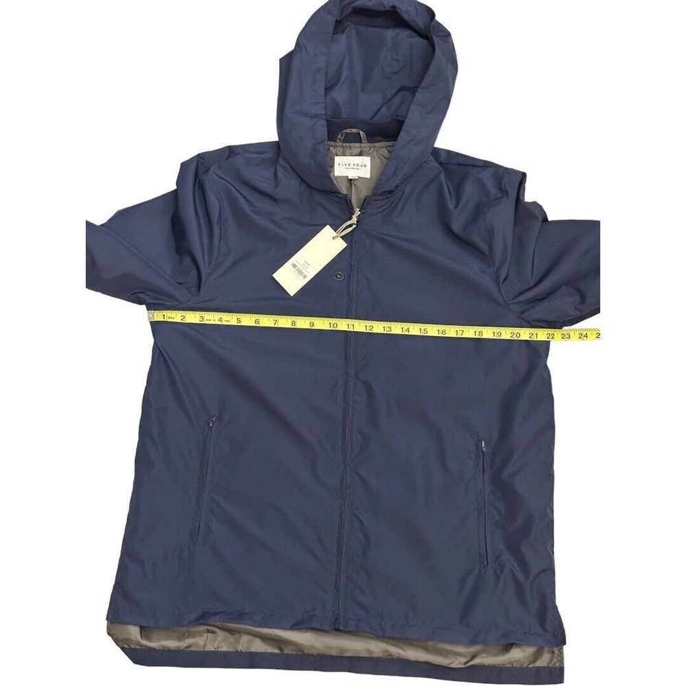 Five Four Los Angeles Men’s Slater Navy Hooded Windbreaker sz MED NWT - Picture 10 of 11